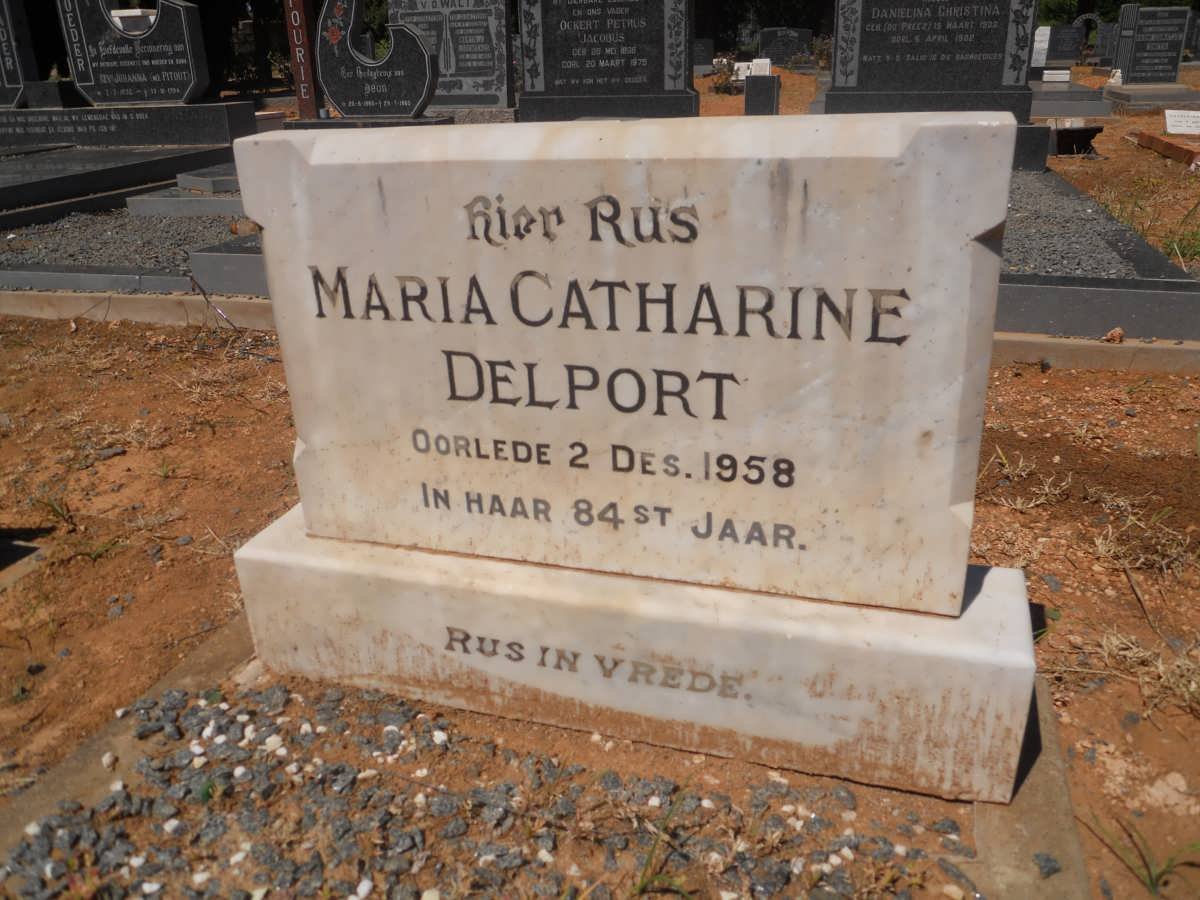 DELPORT Maria Catharine -1958
