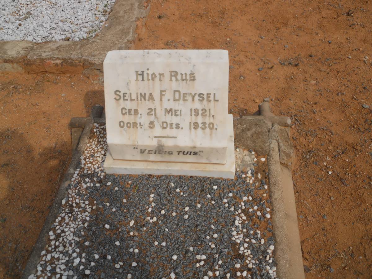 DEYSEL Selina F. 1921-1930