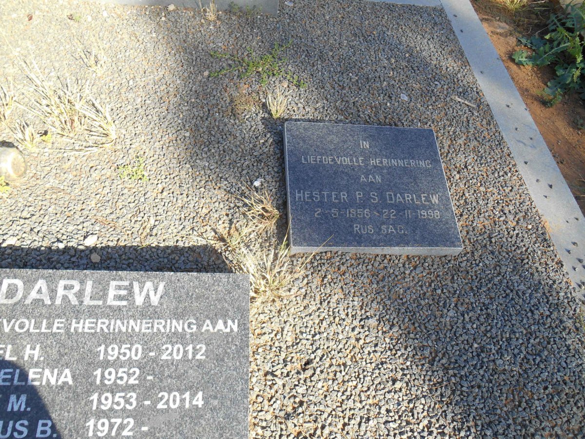 DARLEW Hester P.S. 1956-1998