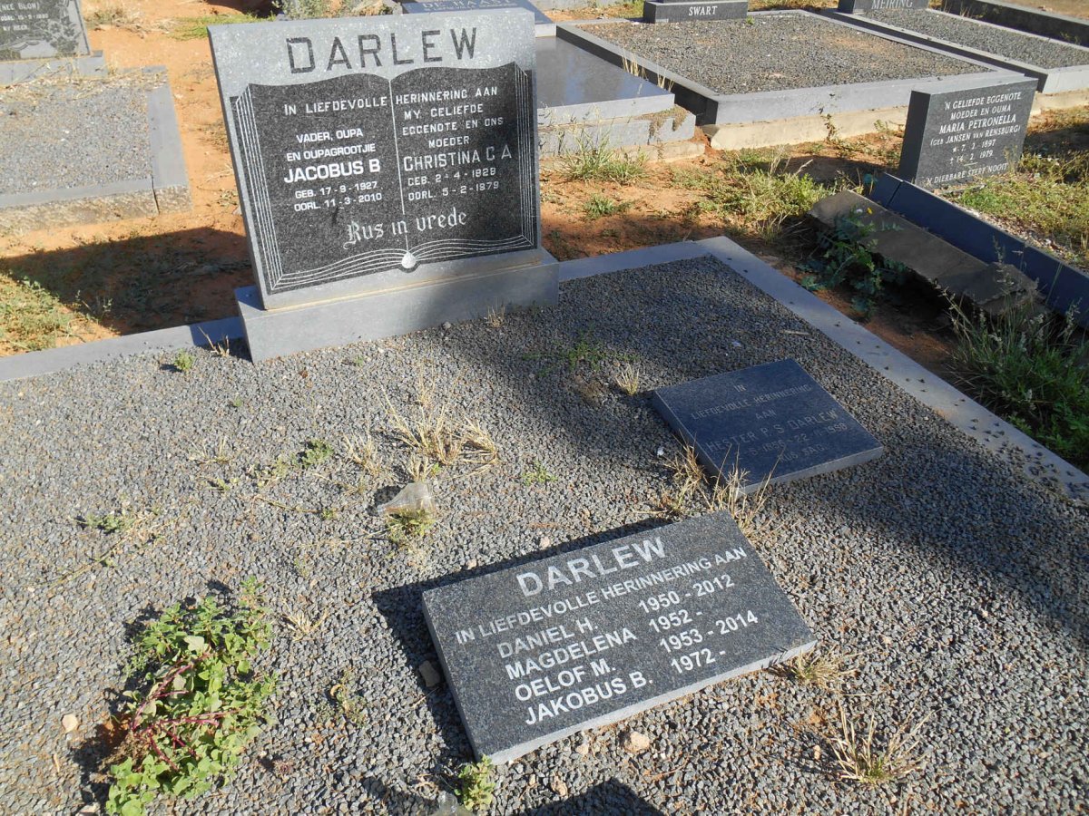 DARLEW Jacobus B. 1927-2010 &amp; Christina C.A. 192?-1979