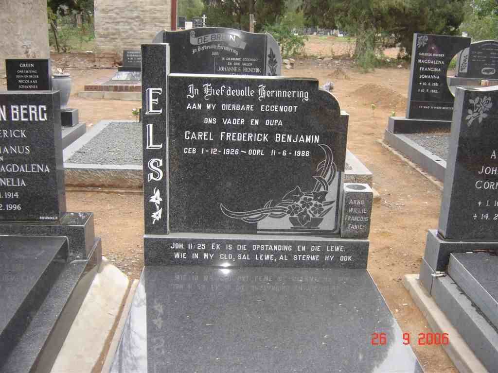 ELS Carel Frederick Benjamin 1926-1988