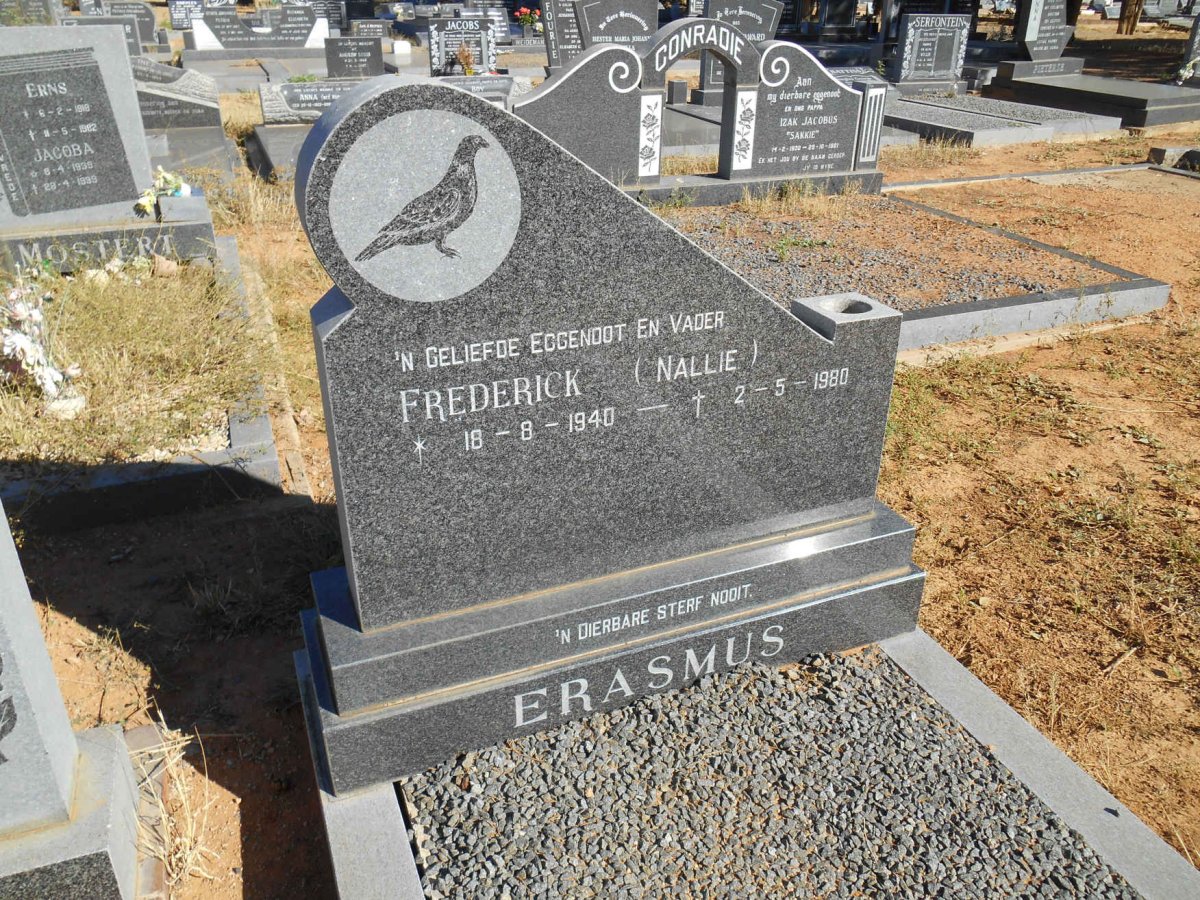 ERASMUS Frederick 1940-1980