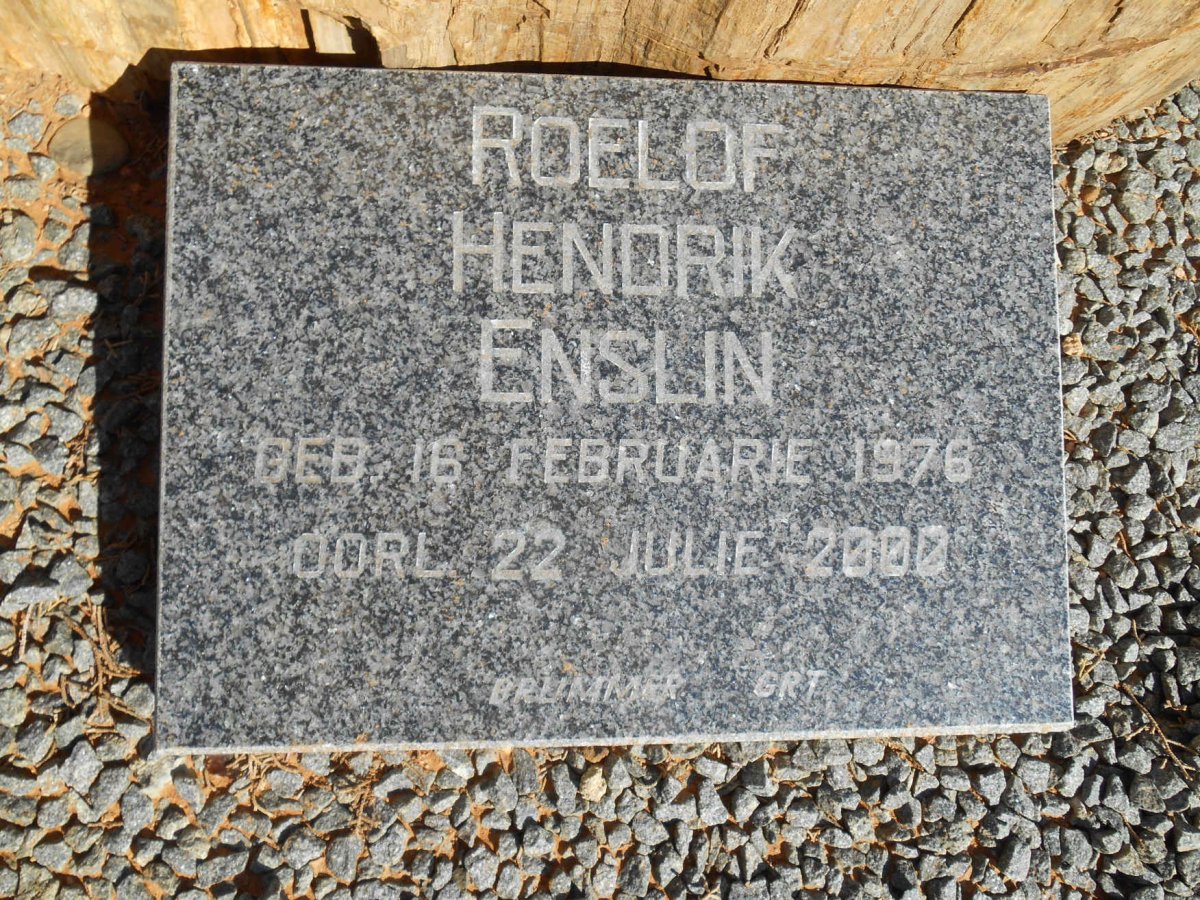 ENSLIN Roelof Hendrik 1976-2000