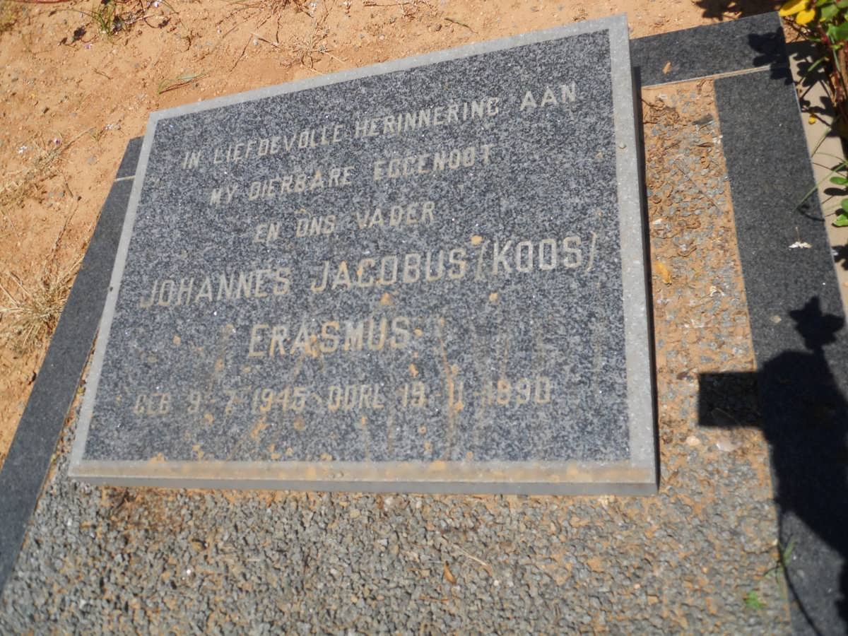 ERASMUS Johannes Jacobus 1945-1990