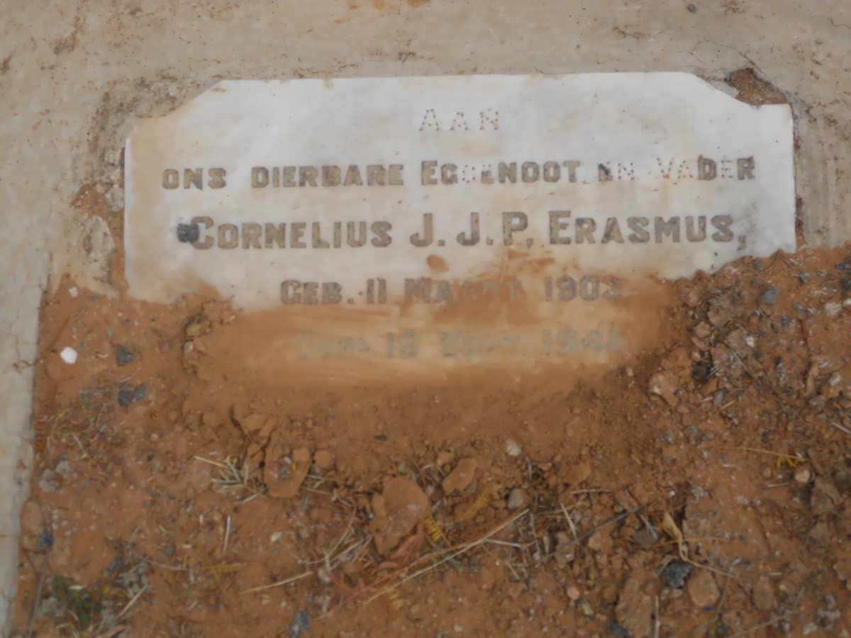 ERASMUS Cornelius J.J.P. 1903-194?