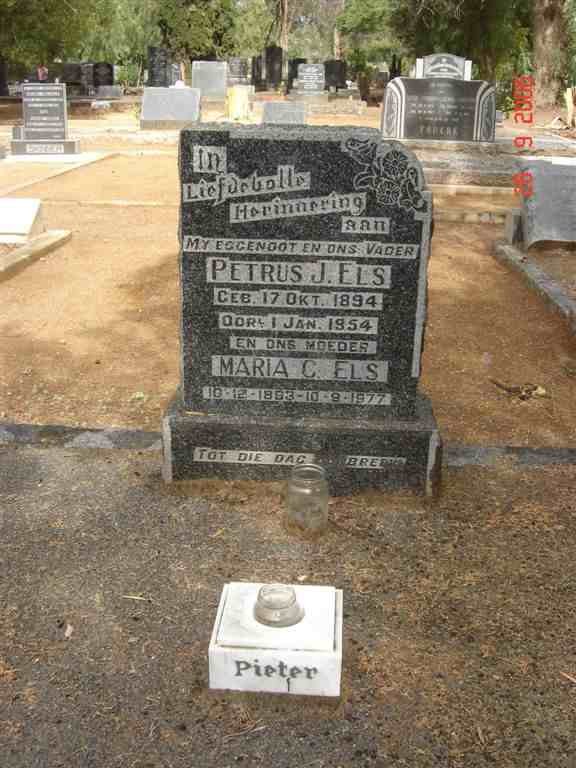 ELS Petrus J. 1894-1954 &amp; Maria C.1893-1977 :: ELS Pieter