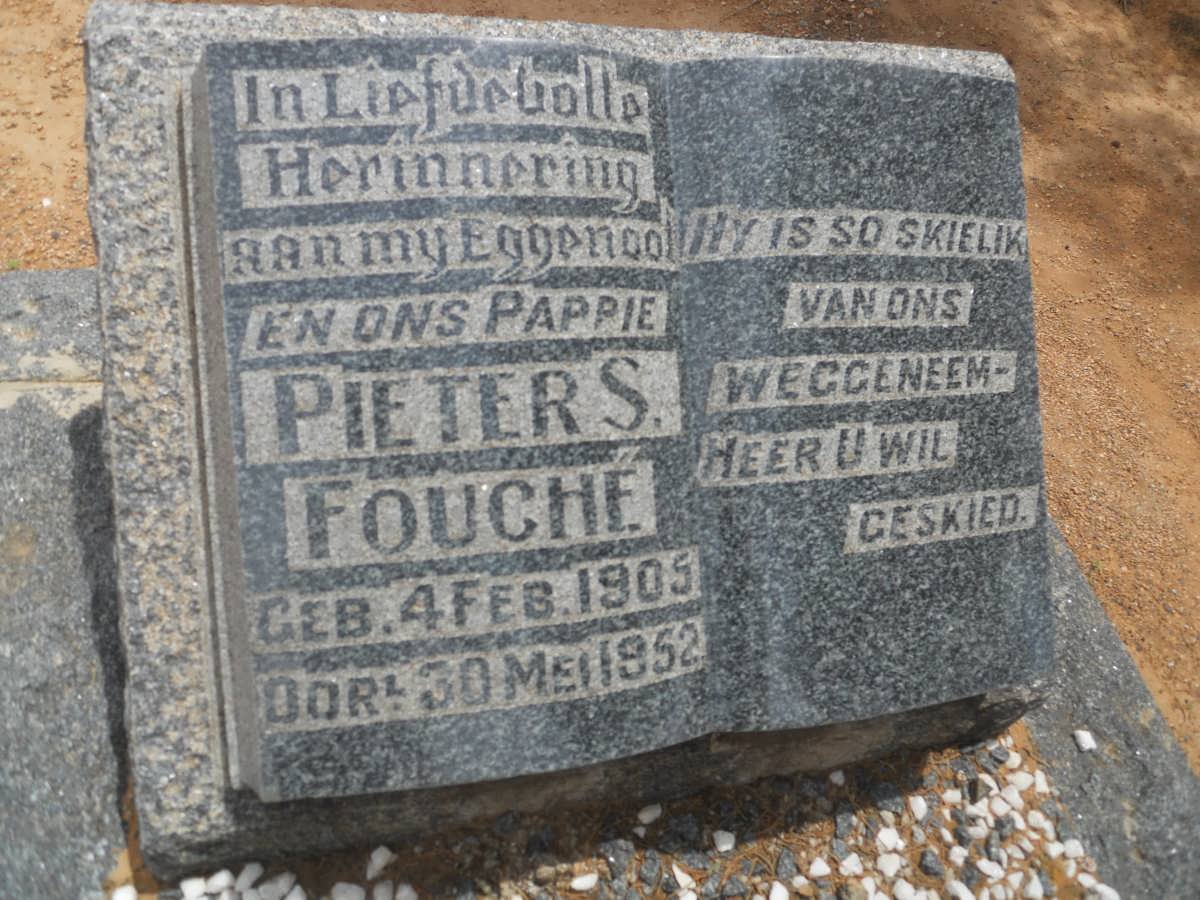 FOUCHE Pieter S. 1905-1952