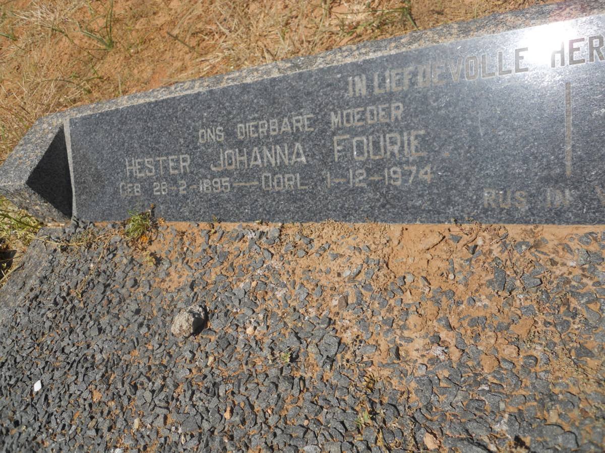 FOURIE Hester Johanna 1895-1974