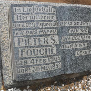 FOUCHE Pieter S. 1905-1952