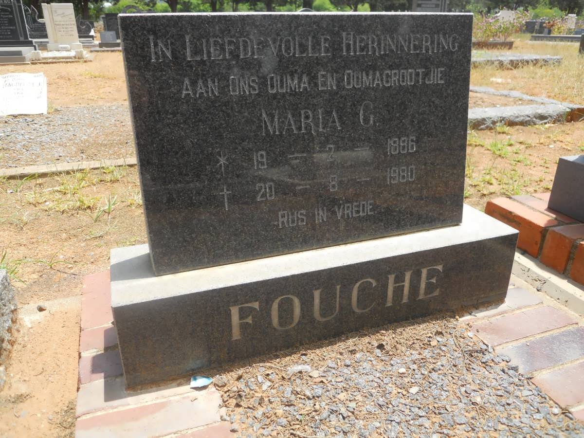 FOUCHE Maria G. 1886-1980