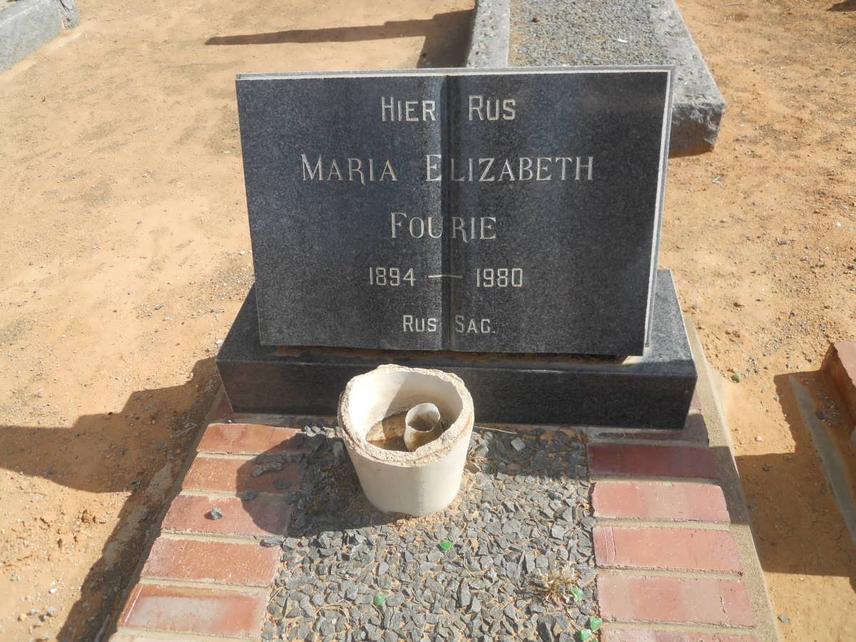FOURIE Maria Elizabeth 1894-1980
