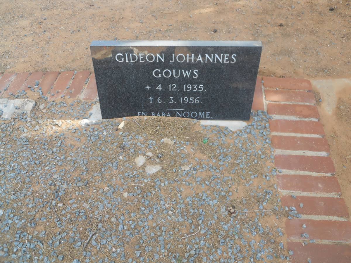 GOUWS Gideon Johannes 1935-1956 :: GOUWS Noome
