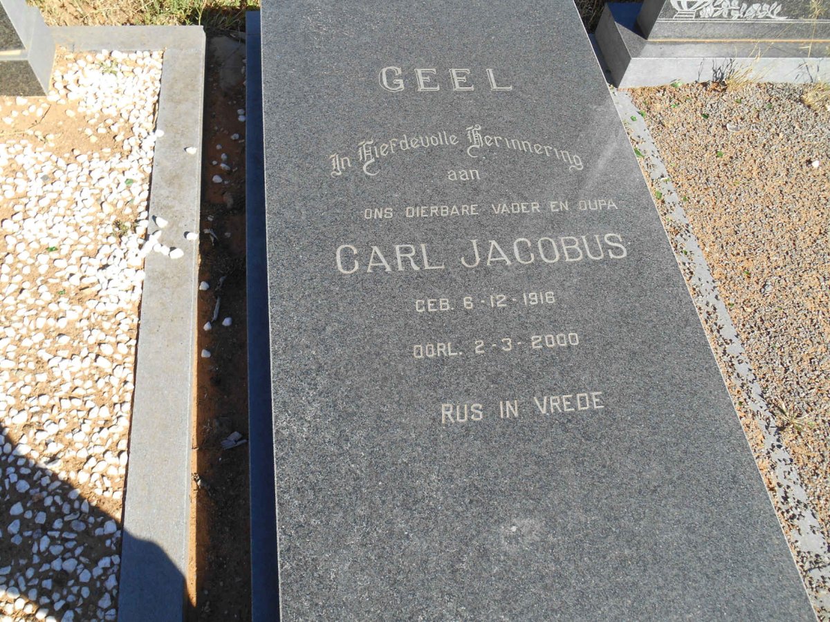 GEEL Carel Jacobus 1916-2000
