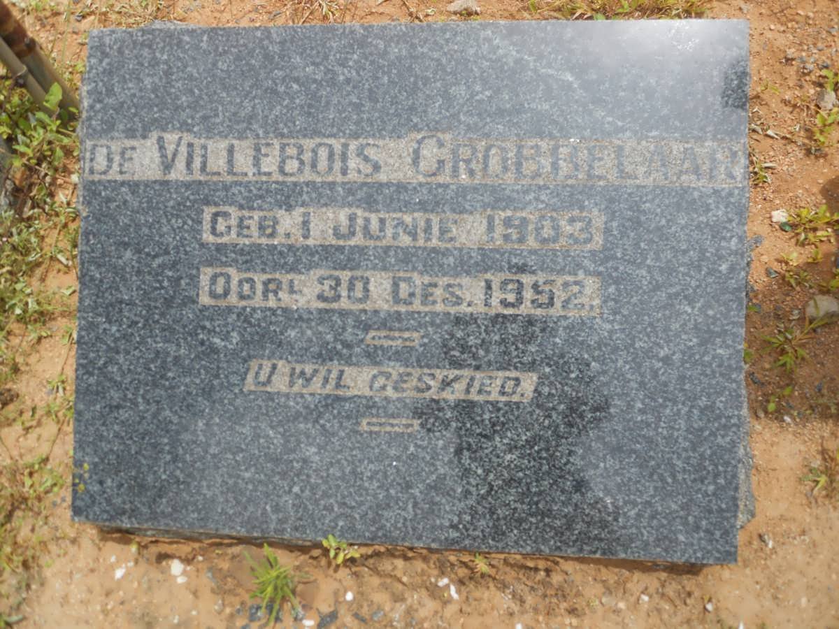 GROBBELAAR De Villebois 1903-1952