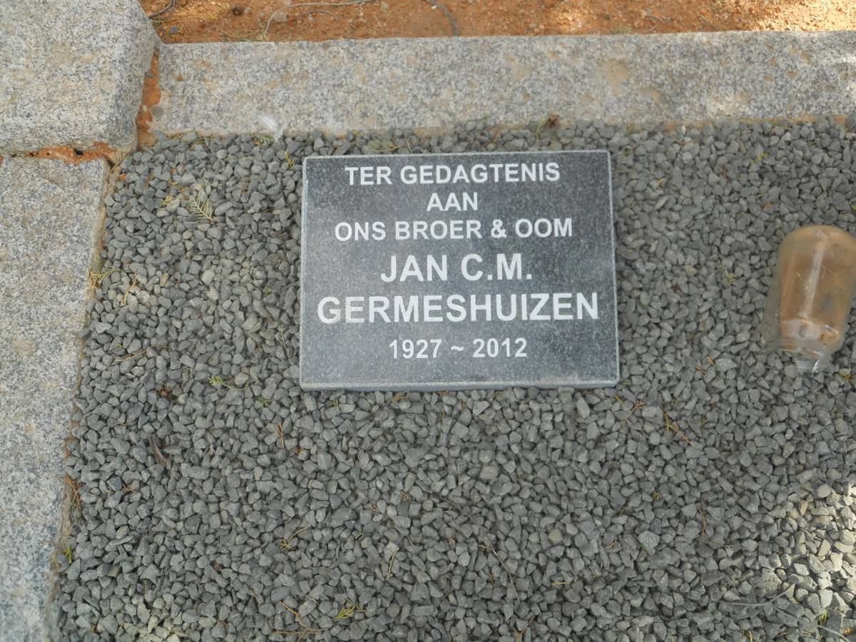 GERMESHUIZEN Jan C.M. 1927-2012