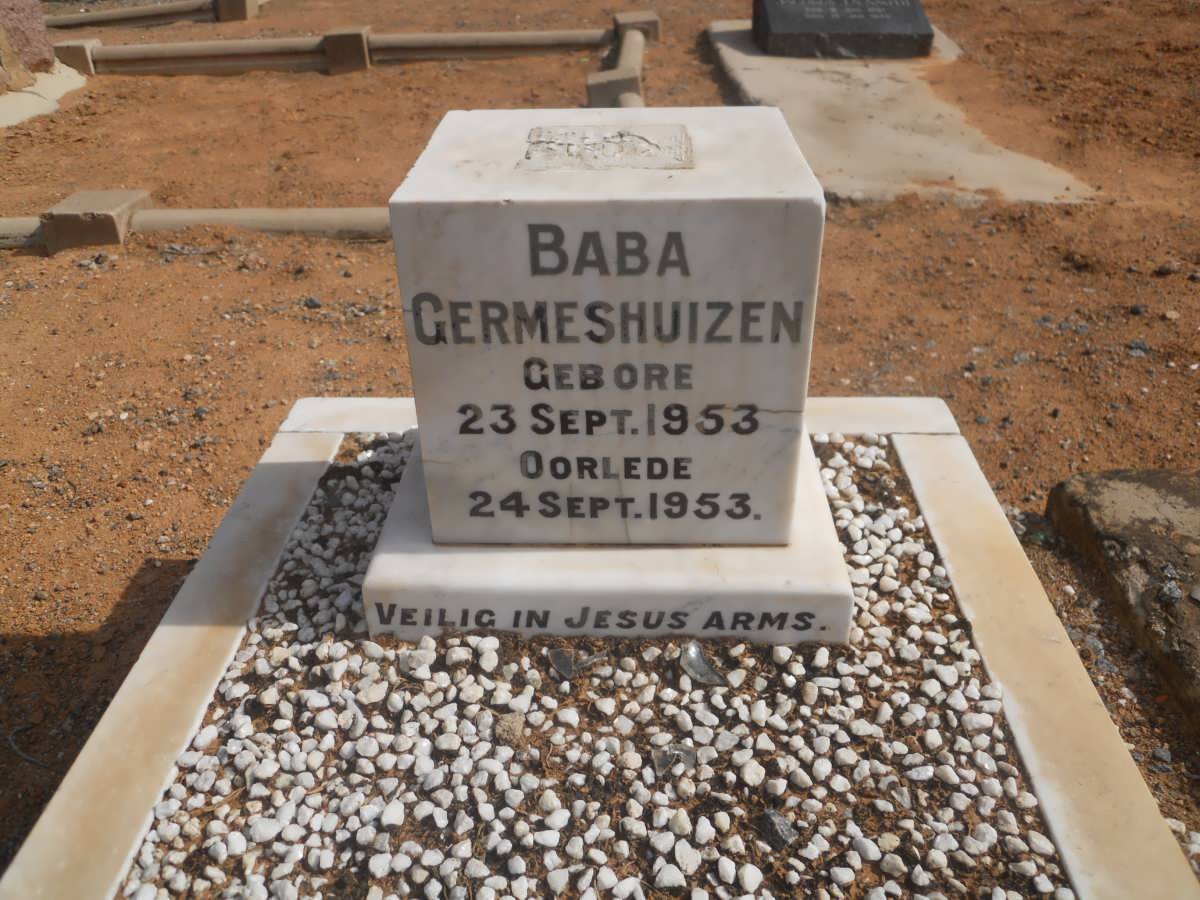 GERMESHUIZEN Baba 1953-1953