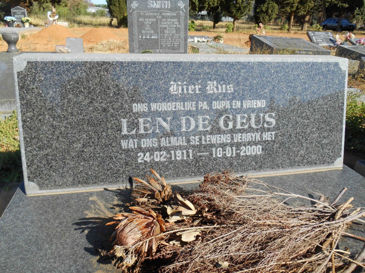 GEUS Len, de 1911-2000