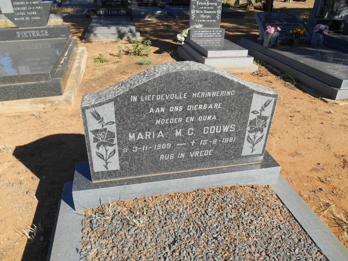 GOUWS Maria M. C. 1909-1981