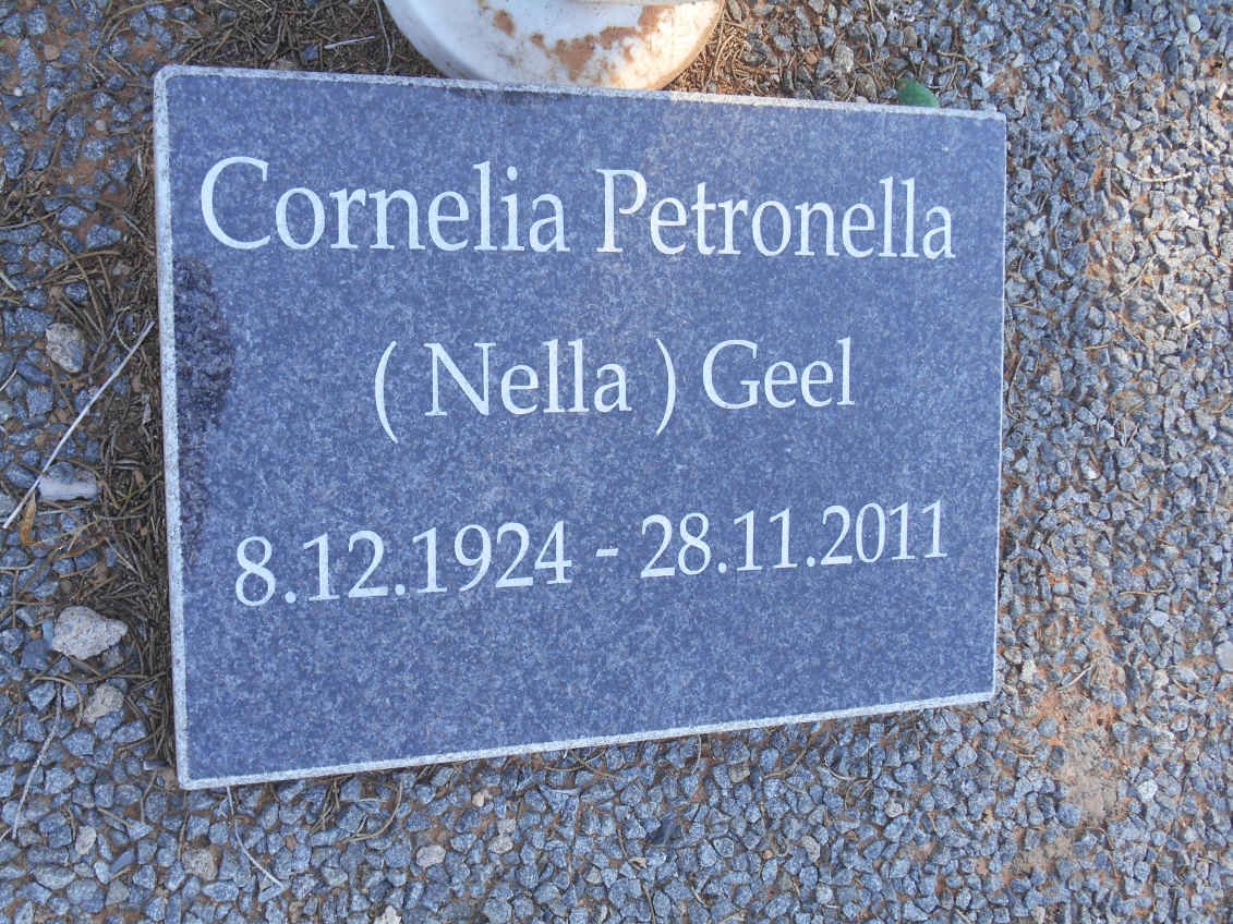 GEEL Cornelia Petronella 1924-2011
