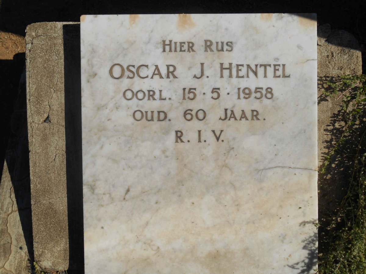 HENTEL Oscar J. -1958