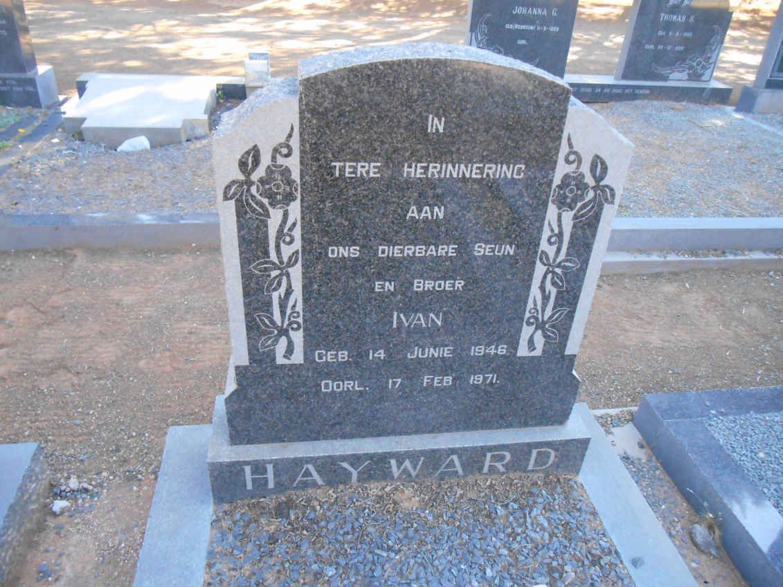 HAYWARD Ivan 1946-1971