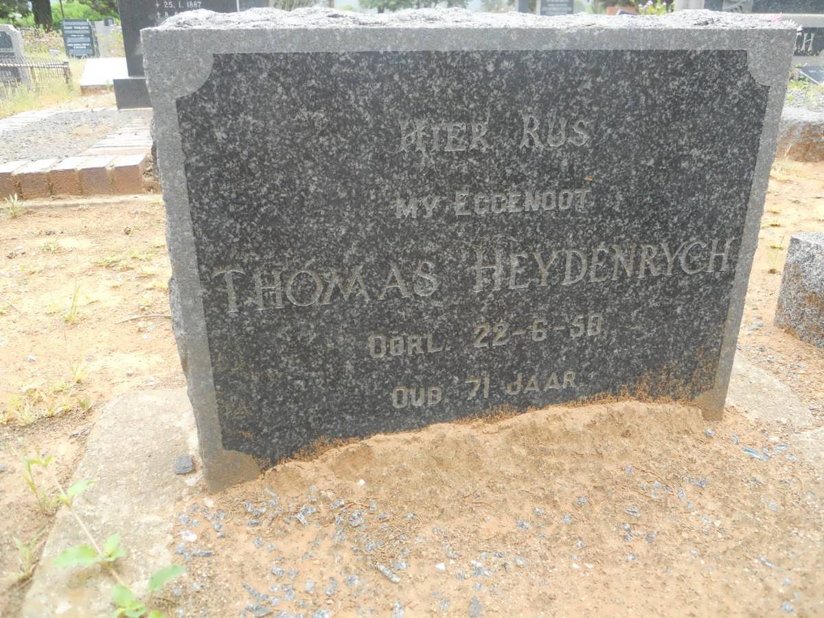 HEYDENRYCH Thomas -1950