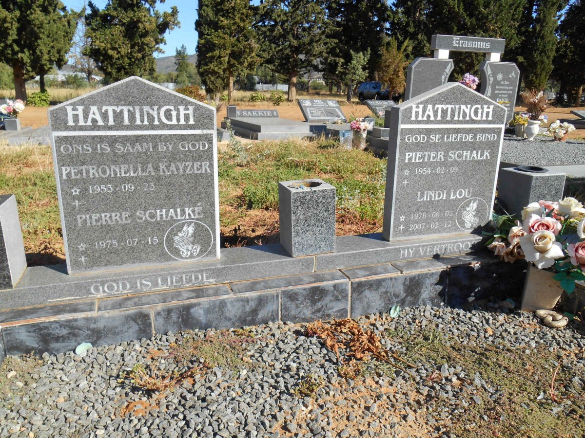 HATTINGH Pieter Schalk 1954- &amp; Petronella Kayzer 1953-