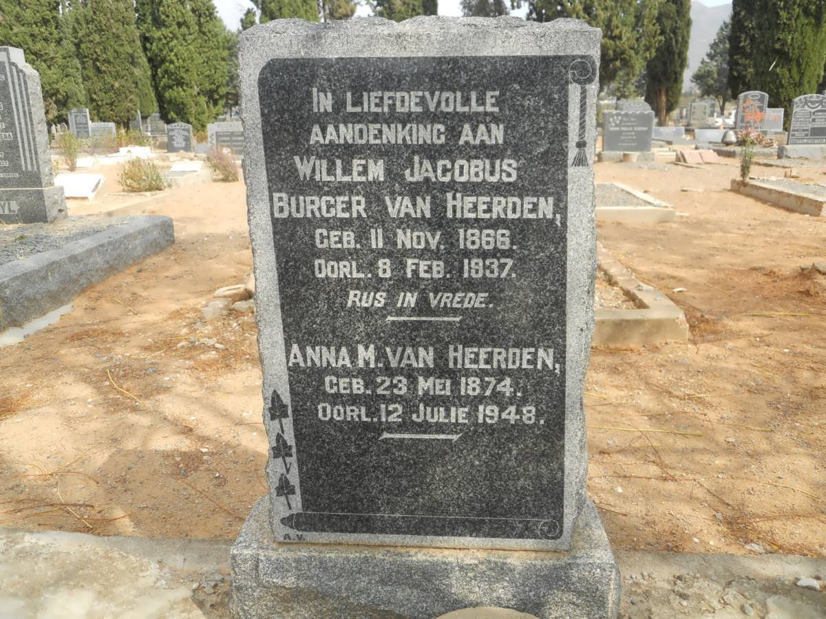 HEERDEN Willem Jacobus Burger, van 1866-1937 &amp; Anna M. 1874-1948