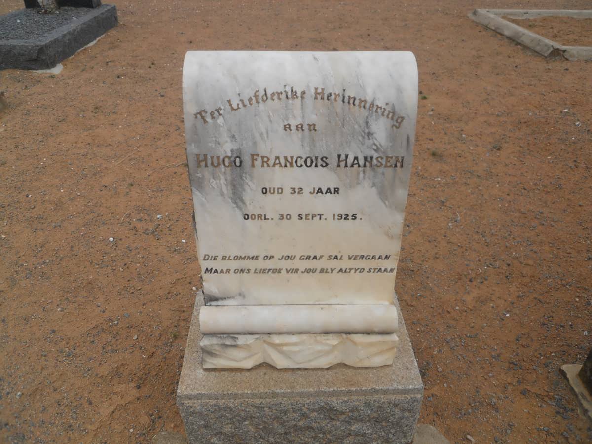 HANSEN Hugo Francois -1925