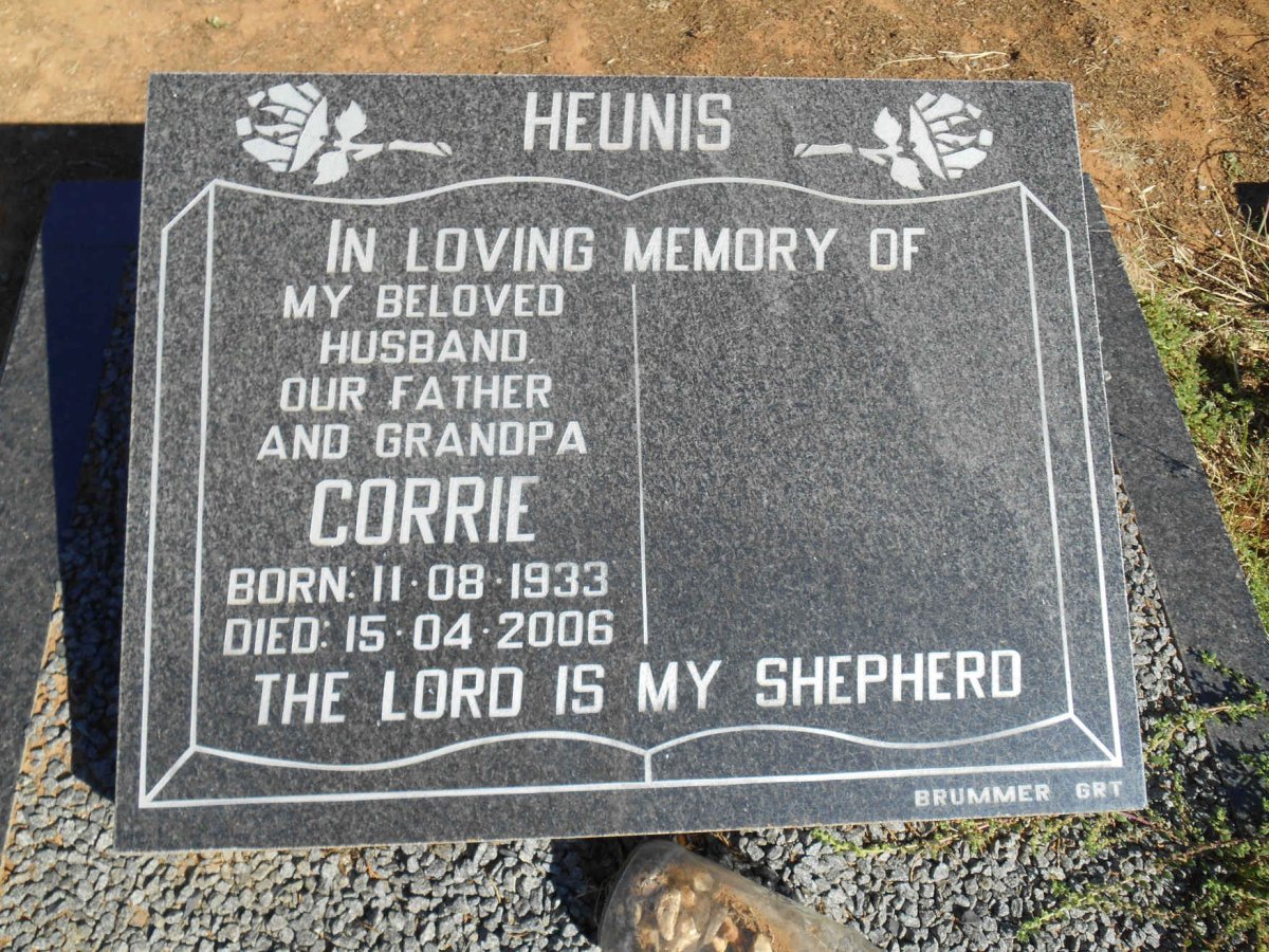 HEUNIS Corrie 1933-2006