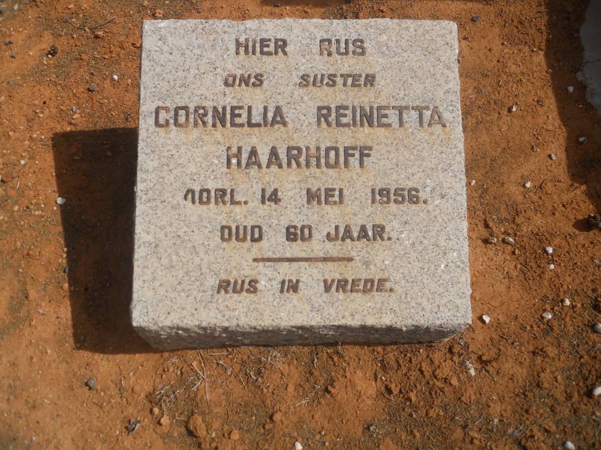HAARHOFF Cornelia Reinetta -1956