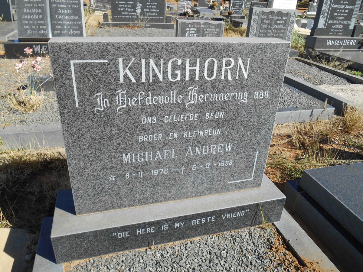 KINGHORN Michael Andrew 1976-1988