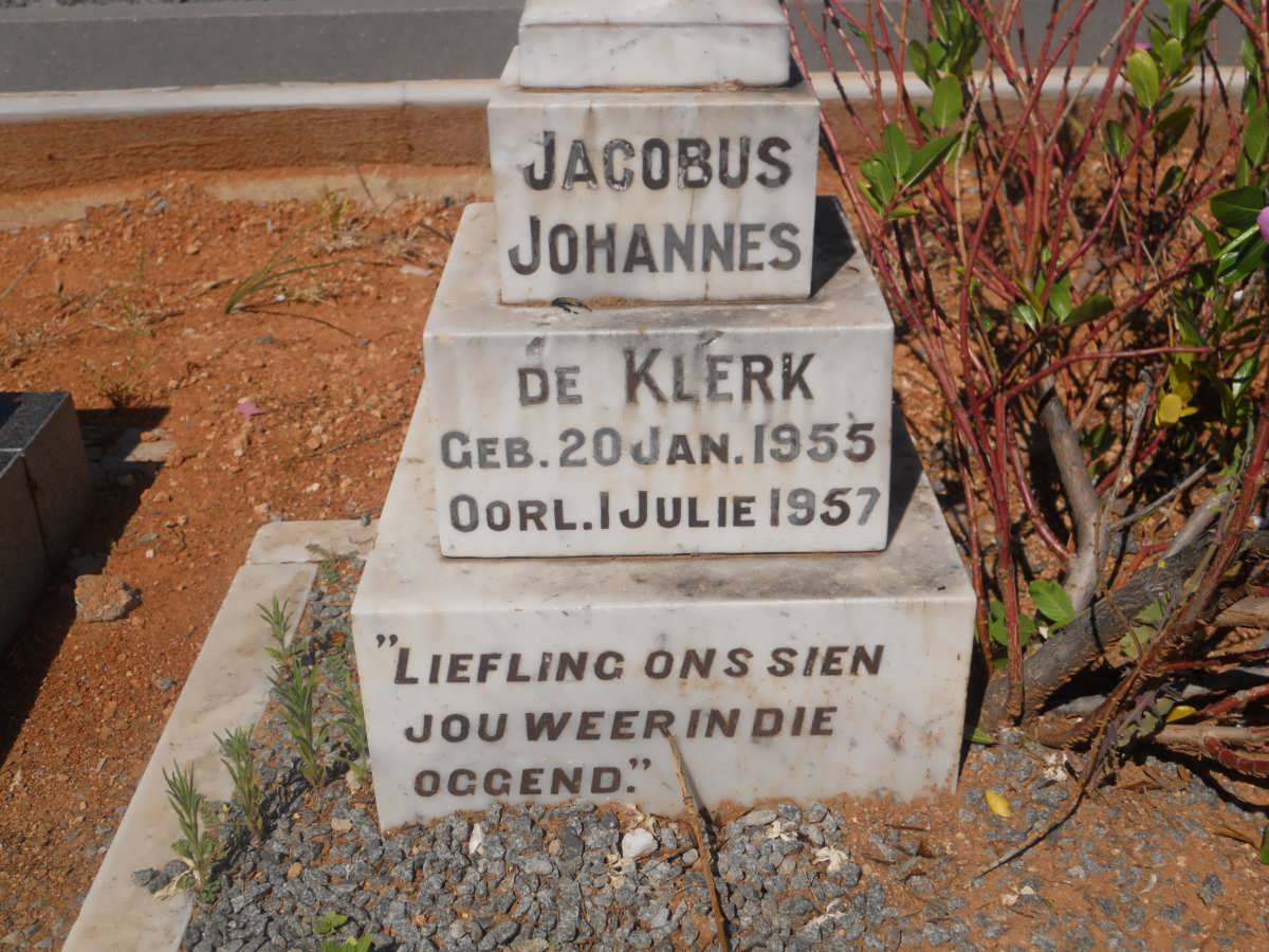 KLERK Jacobus Johannes, de 1955-1957