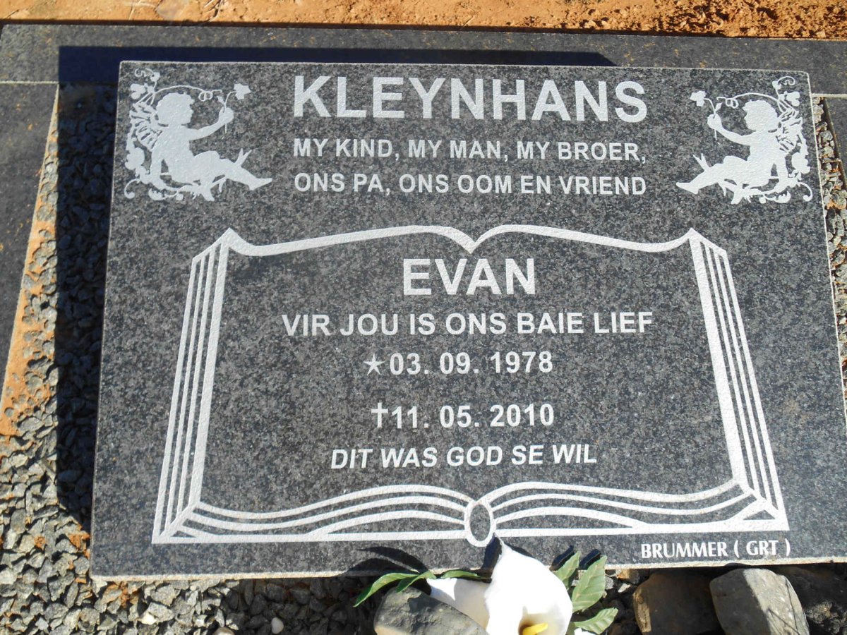 KLEYNHANS Evan 1978-2010