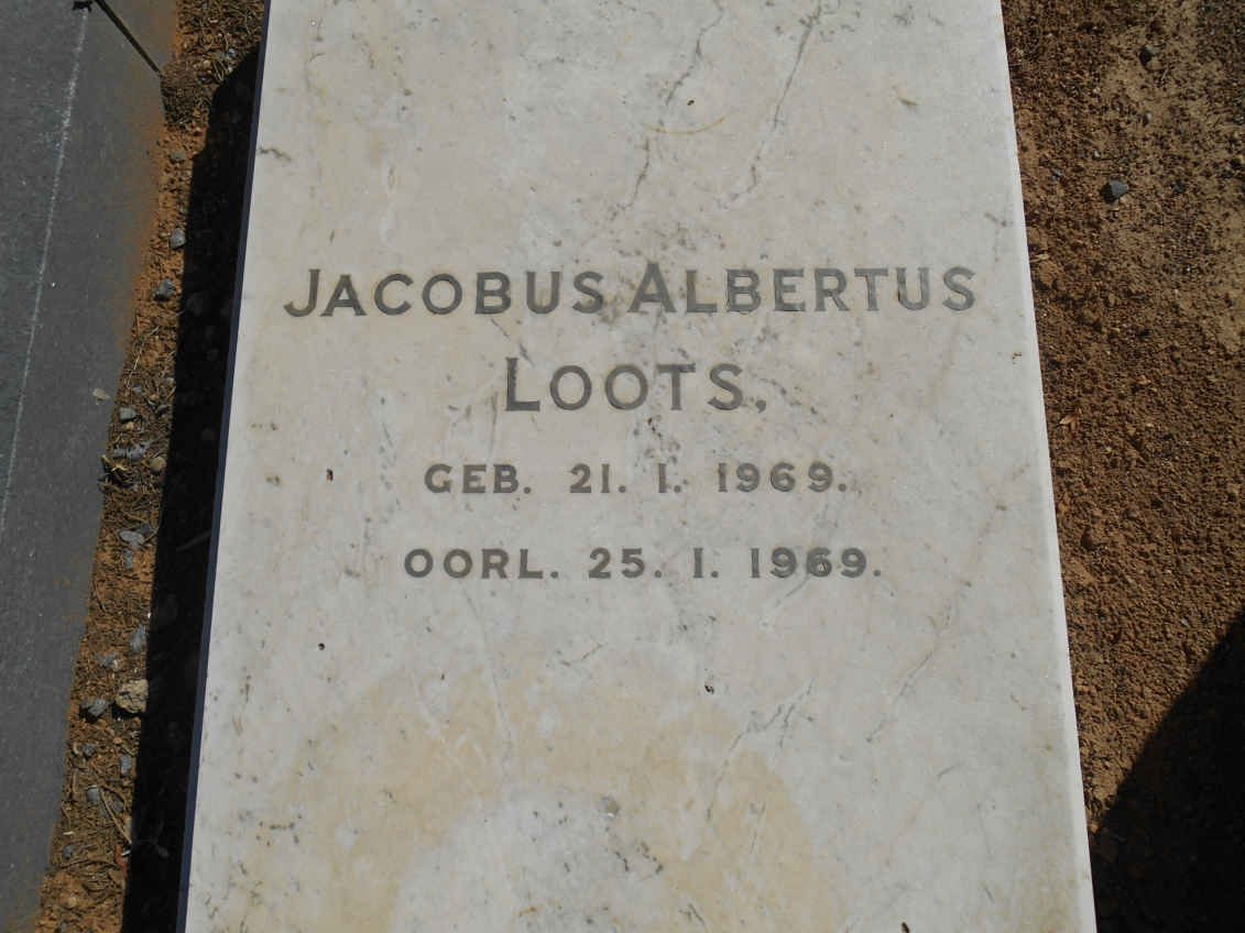 LOOTS Jacobus Albertus 1969-1969