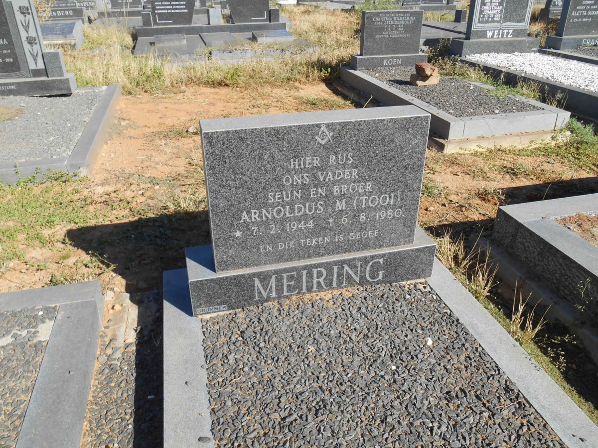MEIRING Arnoldus M. 1944-1980
