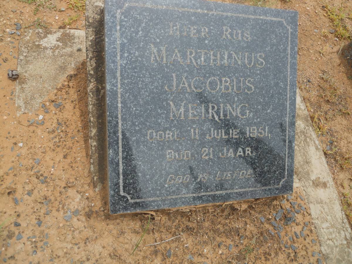 MEIRING Marthinus Jacobus -1951