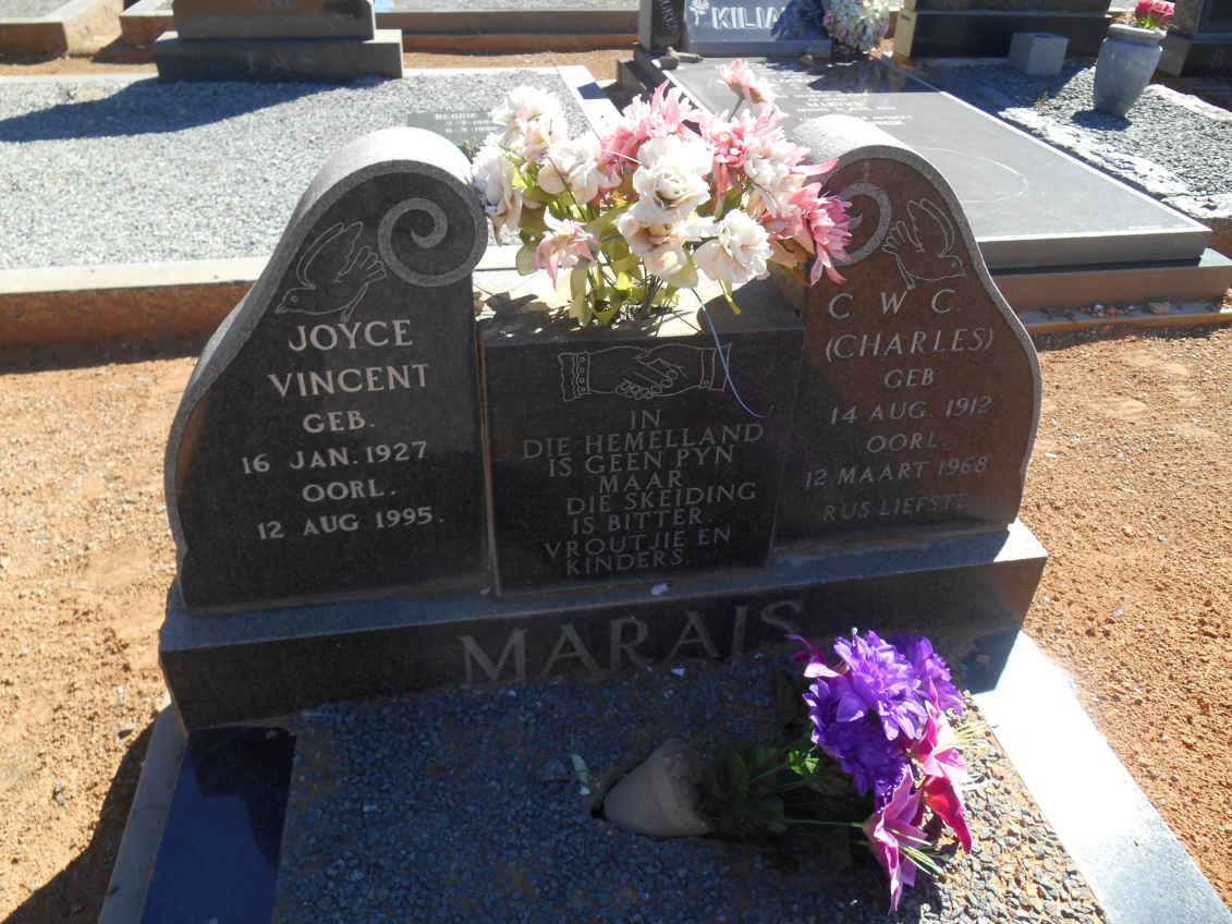 MARAIS C.W.C. 1912-1968 &amp; Joyce Vincent 1927-1995