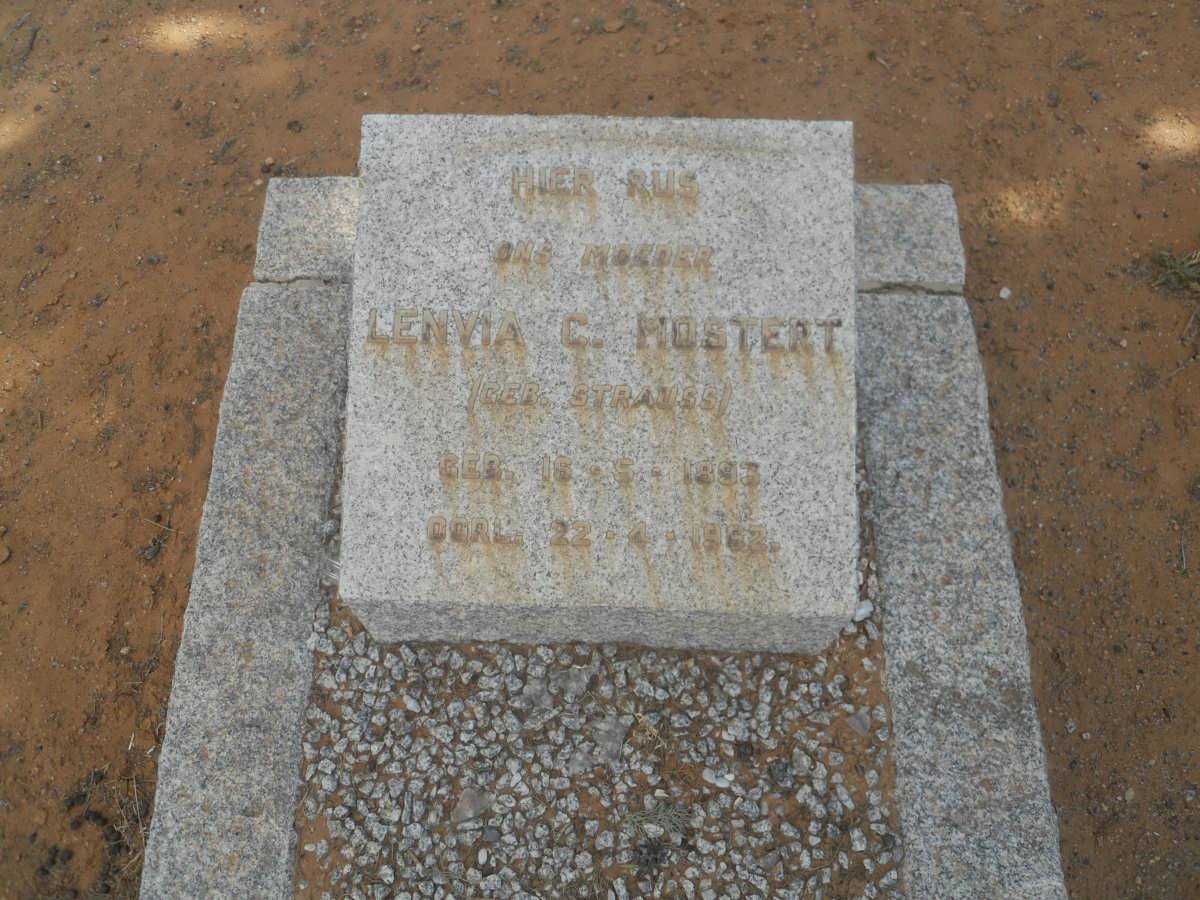 MOSTERT Lenvia C. nee STRAUSS 1893-19?2