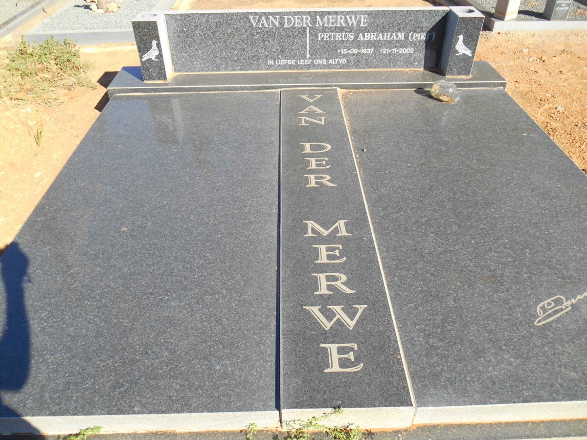 MERWE Petrus Abraham, van der 1937-2002