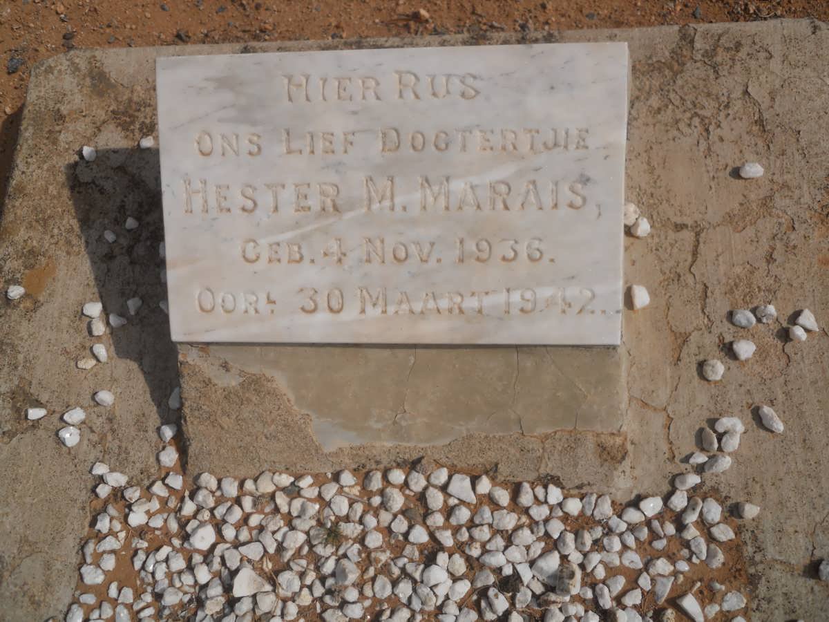 MARAIS Hester M. 1936-1942