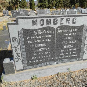 MOMBERG Hendrik Lodewyk 1902-1983 &amp; Machilla Maria 1905-1987