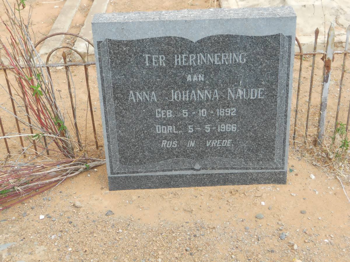 NAUDE Anna Johanna 1892-1966
