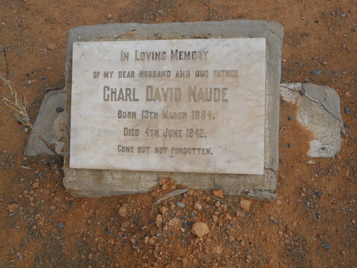 NAUDE Charl David 1884-1942