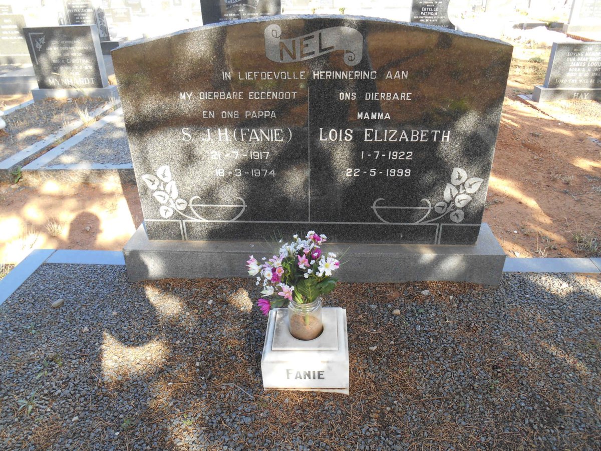 NEL S.J.H. 1917-1974 &amp; Lois Elizabeth 1922-1999