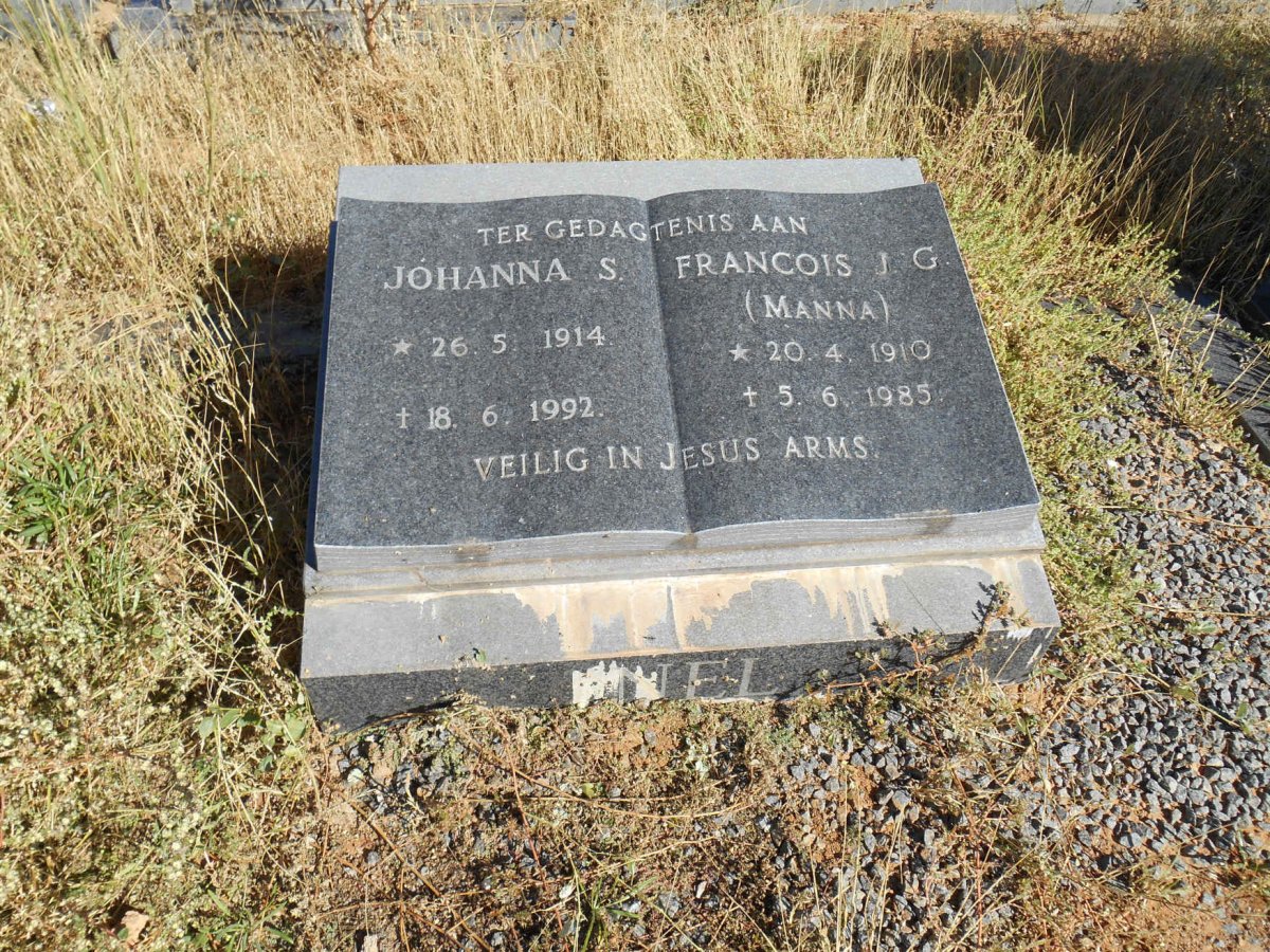 NEL Francois J.G. 1910-1985 &amp; Johanna S. 1914-1992
