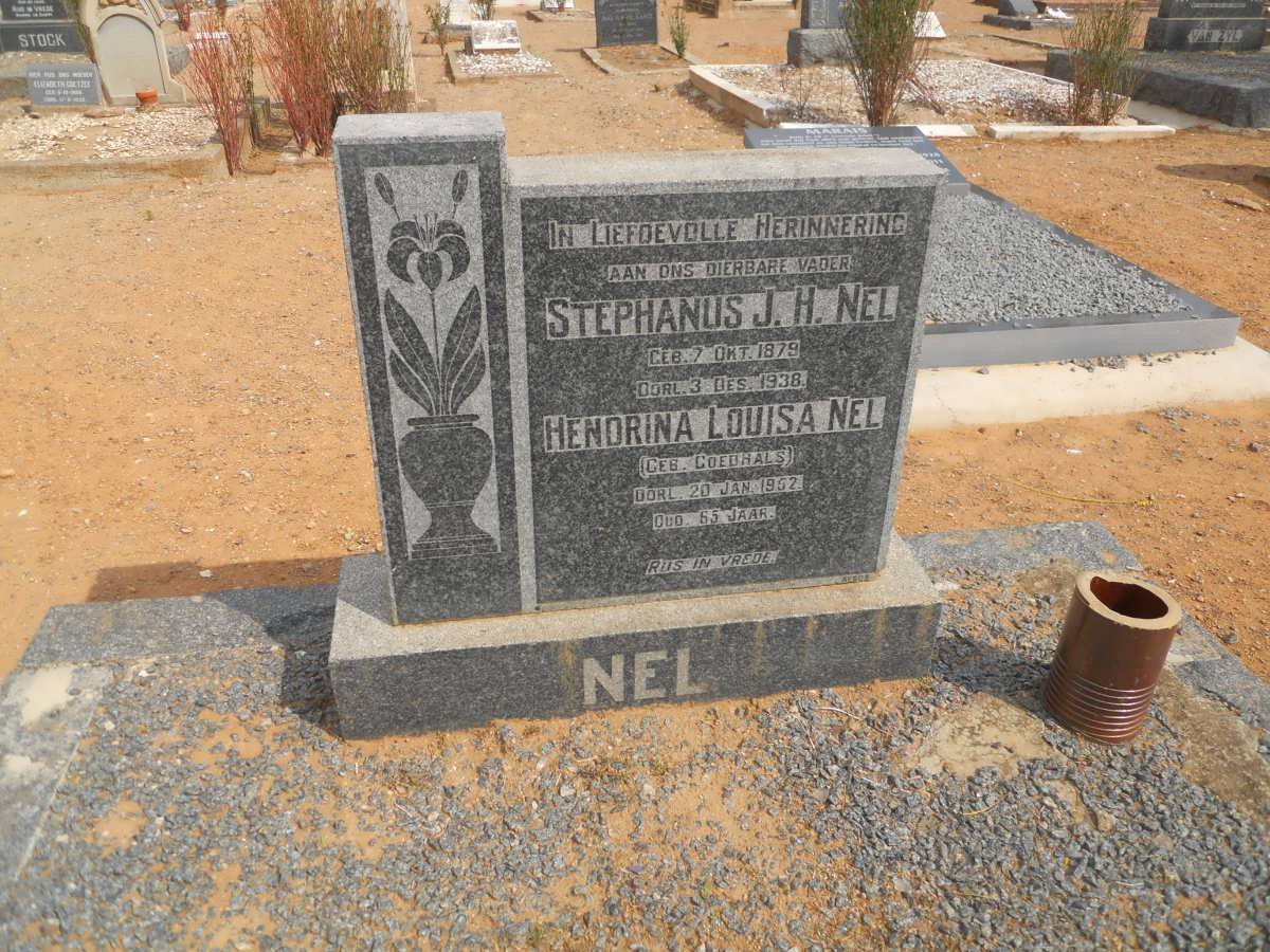 NEL Stephanus J.H. 1879-1938 &amp; Hendrina Louisa GOEDHALS -1952
