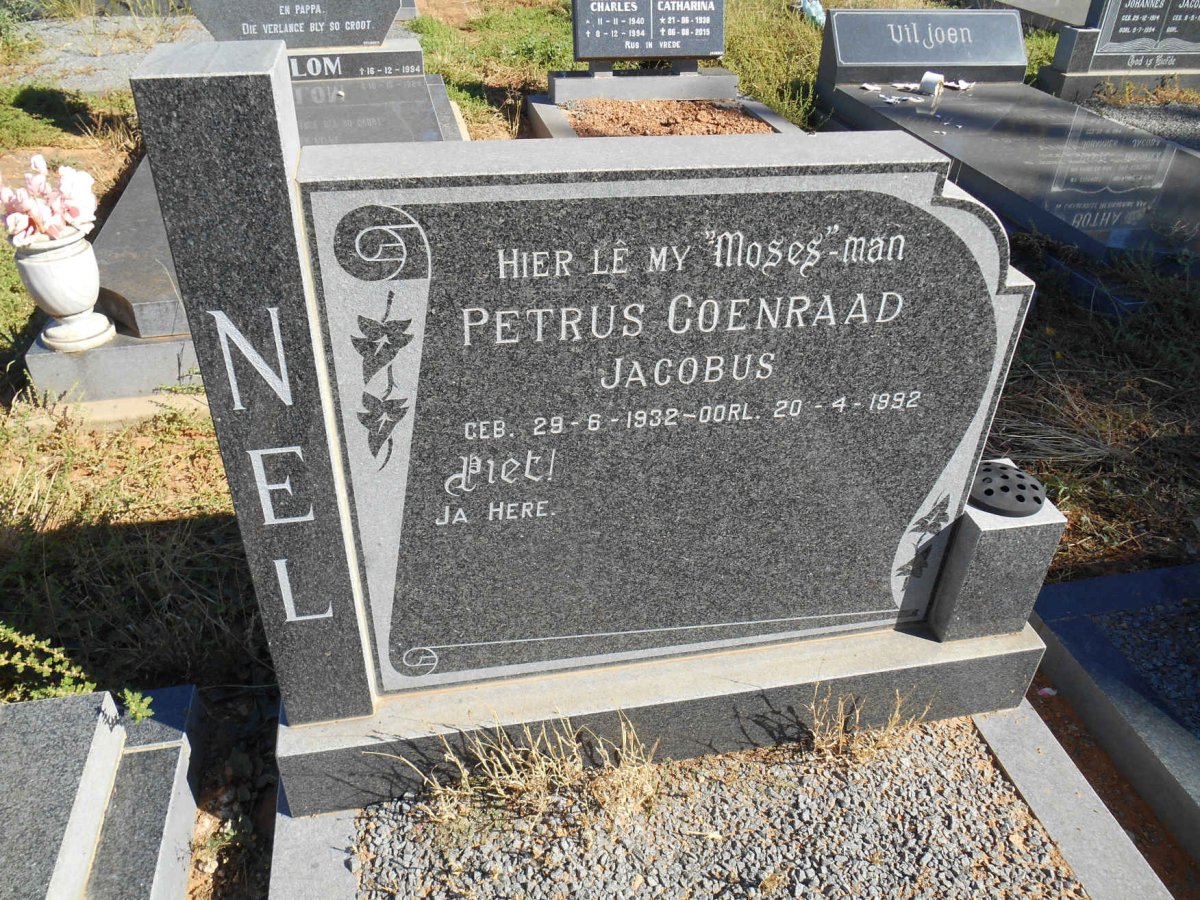 NEL Petrus Coenraad Jacobus 1932-1992