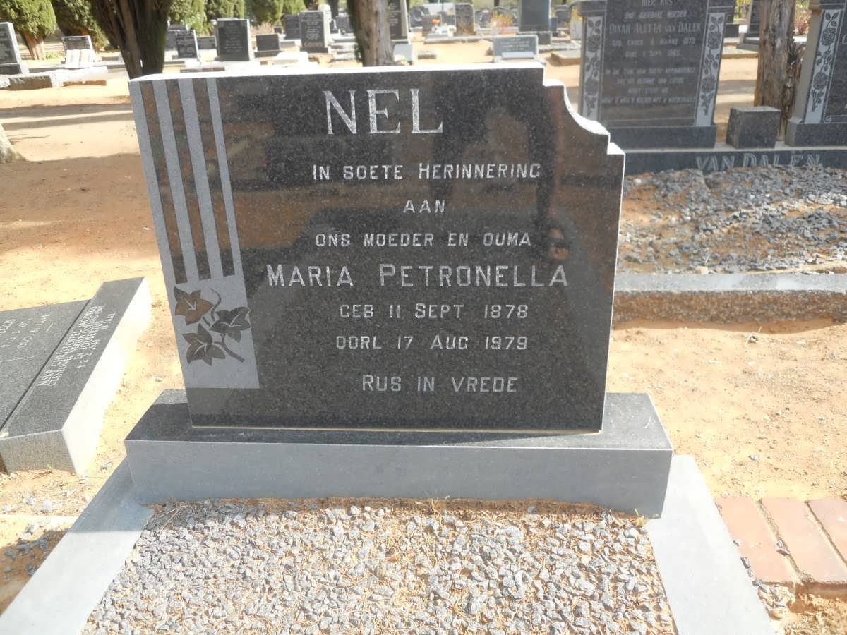 NEL Maria Petronella 1878-1979
