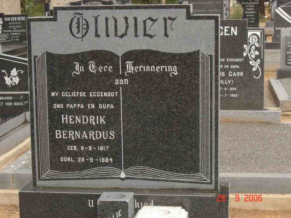 OLIVIER Hendrik Bernardus 1917-1984